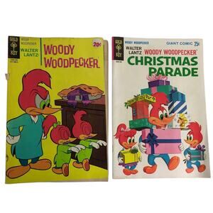 1961 Gold Key Woody Woodpecker Christmas Parade Vtg Silver Age Comic Books +1970